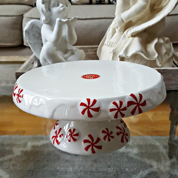 NEW! PEPPERMINT Candy RISER Cake PASTRY STAND - Picture 1 of 3